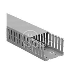 Korytko kablowe grubogrzebieniowe T1, 60x40x2000 mm, szare, B00135