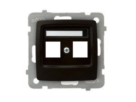 KARO Obudowa gniazda komputerowe podwójne czekoladowy metalik GPK-2S/p/40 OSPEL