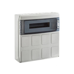 IP65 Rozdzielnica budowlana 1x18 STAR (1500V DC) z otworami na gniazda przemysłowe