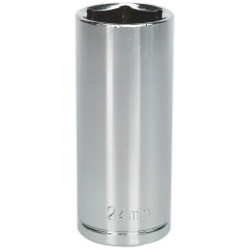 Siegen S0679 Walldrive Socket 24mm Deep 1/2&quot;sq Drive