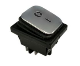 Włącznik kołyskowy KCD4-MBL 16A 250V on-off czarny hermetyczny IP65