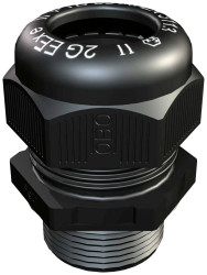 OBO Bettermann 2050307 Dławnica kablowa VTEC EX M12 SW, od 3.5 mm, do 6.5 mm, M12, 1 szt.