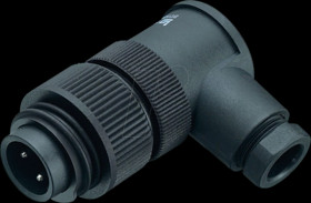 99 4221 70 04 90° connector RD24, series 693, 3 + PE, IP67, UL, ESTI+, VDE, PG
