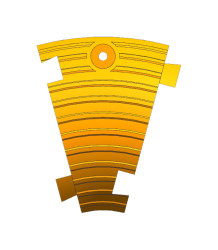 Most kablowy szerokość: 210 mm Guma długość: 160mm szer. wew: 1 x 45mm RS PRO