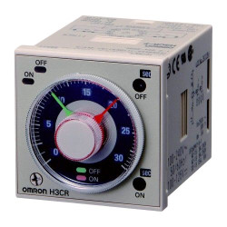 Timer Relay Szyna DIN, montaż panelowy 100 → 240V ac DPDT 2-stykowy Omron DPDT 0.05 s → 300 h H3CR