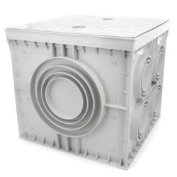 Studzienka kontrolno-pomiarowa, odgromowa, uszczelniona IP55, 550x550x550 mm, SG555555-10