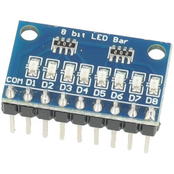 Moduł z 8 diodami LED czerwone wspólna katoda