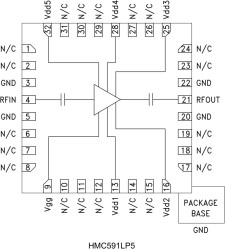 2 Watt Power Amplifier SMT, 6.0 - 9.5 GHz