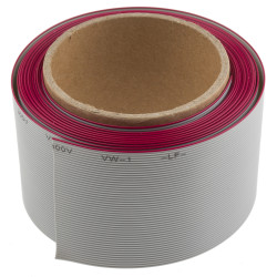 Kabel taśmowy 50-żyłowy raster 1.27mm Płaski, AWG 28 AWG Nieekranowany 7 RS PRO 63,5 mm -20→ +105 °C