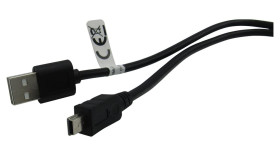 Mini USB 2.0 cable 1m Black