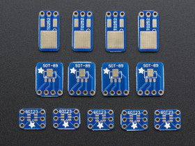 Adafruit SMT Breakout PCB Set For SOT-23, SOT-89, SOT-223 and TO252