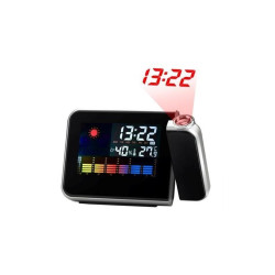 Budzik z projektorem /stacja pog /termometr/zegar/budzik