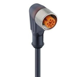 Kabel konfekcjonowany sensor/aktuator jenostronie zakończone M12 żeńskie kątowy 8-pinowy z kablem 10m RKWT 8-6-337/10 M