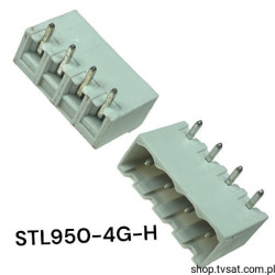 STLZ950-4G-5.08-H-GY Termin Block 4 Pin R=5.08mm THT PTR-H
