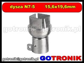 Zapasowa dysza N7-5 15,6x19,6mm do stacji HOT-AIR ZD-912 ZD-939
