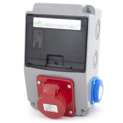 Rozdzielnica budowlana, ogrodowa 2*GS 230V + 16A/4 + zabezpieczenia, 6NO21C10/4