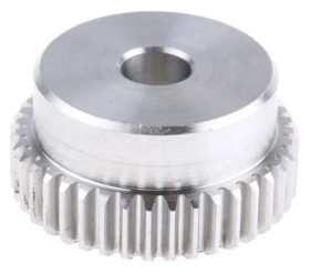 Koło zębate walcowe, moduł: 1, l.zębów: 40, śr. piasty: 35mm, śr. otworu: 10mm, Stal nierdzewna