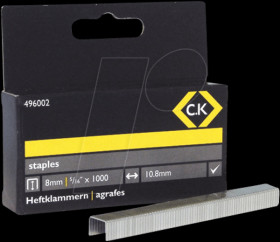 496002 Staples 10.5 x 8 mm, 1000 pieces