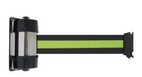 Naścienna szpula z taśmą długość taśmy 4m Bariera chowana Czarny, żółty