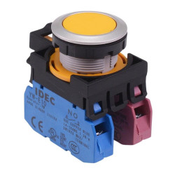 CW4B-M1E11Y Yellow Metallic Momentary Push Button Switch 1NO-1NC IP65 IDEC