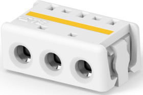 Connector, 3 pole, pitch 0.16 mm, straight, natural, 2106003-3