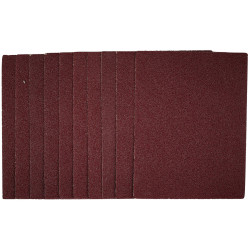 Draper 54716 1/4 Sanding Sheets, 115 x 150mm, 40 Grit (Pack of 10)