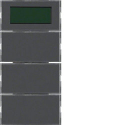 B.3/B.7 Przycisk 3-kr z reg. temp. i wyśw., do ram. alu i antracyt 75663785