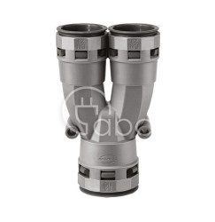 Dławnica do węży ochronnych, rozdzielcza typu Y, średnica peszli: 2x12 mm i...