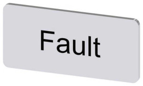 Etykieta samoprzylepna 12,5x27mm srebrna czarna inskrypcja /Foult/ SIRIUS ACT 3SU1900-0AC81-0EC0 /10szt./