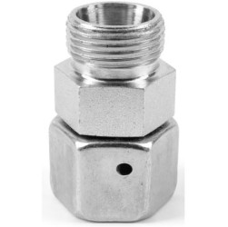 Złączka hydrauliczna, Złacze A: Stożek męski 24° DIN, Złacze B: Stożek męski 24° DIN, Stal, 400bar