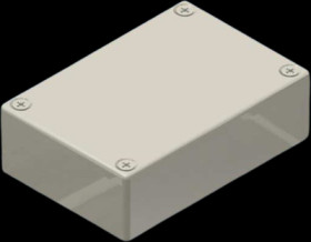 Aluminum die cast enclosure, (L x W x H) 80 x 55 x 25 mm, silver, IP54, AL 2.0