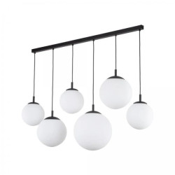 Lampa wisząca z mlecznymi, szklanymi kloszami na listwie ESME 6xE27 4792 TK Lighting