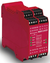 Przekaźnik bezpieczeństwa, kat. bezp.: 4, SIL: 3, MSR131RTP, styki bezp.: 3, Uz: 230 V ac, Rockwell Automation