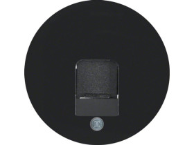 BERKER R.1/R.3 Płytka czołowa z zasłonami chroniącymi przed kurzem z polem opisowym czarny 11702045 HAGER