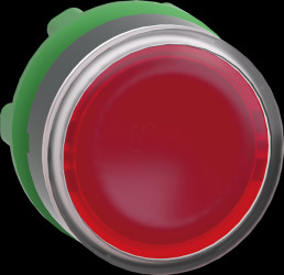 ZB5AW343 Illuminated push-button, front element, Harmony XB5, 22 mm, red