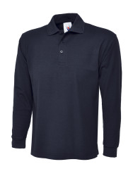 Polo Shirt Long Sleeve Navy