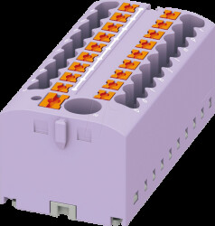 3273390 PTFIX distributor block, 6/18x2.5, violet