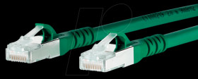 130845A055-E Patch cord RJ45 Cat.6A AWG26 S/FTP LSHF 10.0 m green