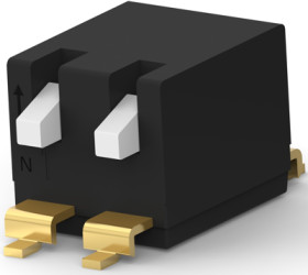 DIP switche, On-Off, 2 pole, straight, 0.025 A/24 VDC, 1-2319764-1