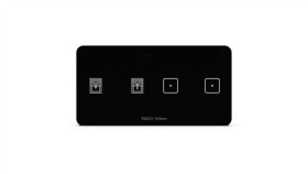 Sinum Wsz-22M P Włącznik Światła Dwupolowy + Włącznik Rolet Prawy Kolor Czarny