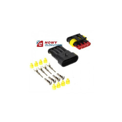 Złącze 4-styk.kpl. hermetyczne superseal 1,5 (OHW/OHG)