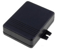 KM-21 Obudowa z tworzywa KM21 wymiary: 72x55x21mm - uszy na dłuższej krawędzi - czarna - ABS