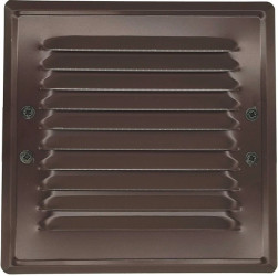 Osłona kratki skośna metalowa 140x140 BRĄZ