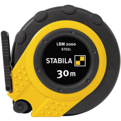 Stabila 19661 LBM 2000 Tape Measure 30m, Durable ABS, Dual-Use Hooks