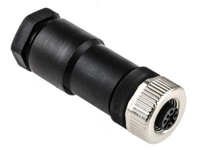 Złącze wielostykowe przemysłowe 5-pinowe M12 Montaż na kablu Gniazdo binder