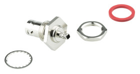 Złącze koncentryczne Montaż na panelu Żeński 50Ω typ złącza Złącze BNC 0 to 4GHz Połączenie zagniatane typ kabla