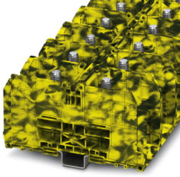 Bolt terminal, bolt connection, 10-240 mm², 1 pole, 415 A, 8 kV, yellow/black, 3244628