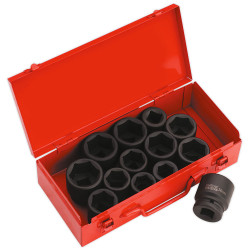 Sealey AK686 Impact Socket Set 13pc 3/4&quot;sq Drive Metric/imperial