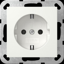 418827 Socket Type F – Pure White Semi-Gloss