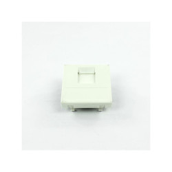 Płytka K45 1xRJ z osłoną K76/9 biała CONNECT Kontakt-Simon